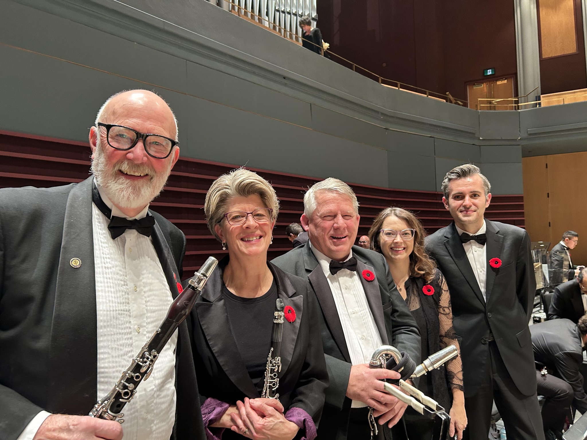 Clarinets: Stan Climie, Jocelyn Colquhoun, David Quinn, Julianne Scott, Slavko Popovic