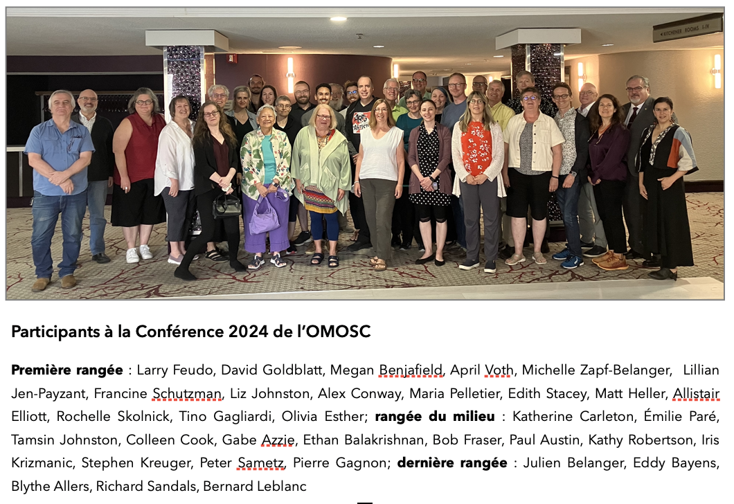 Conférence OMOSC 2024