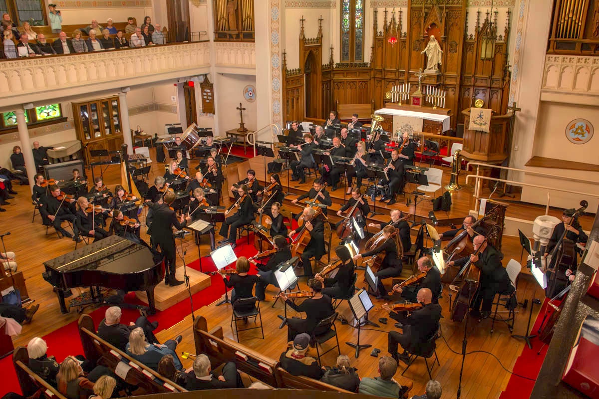 Musicians of the Kitchener-Waterloo Symphony, May 11, 2024 at St. Matthew Lutheran Church in Kitchener, conducted by Andrei Feher 