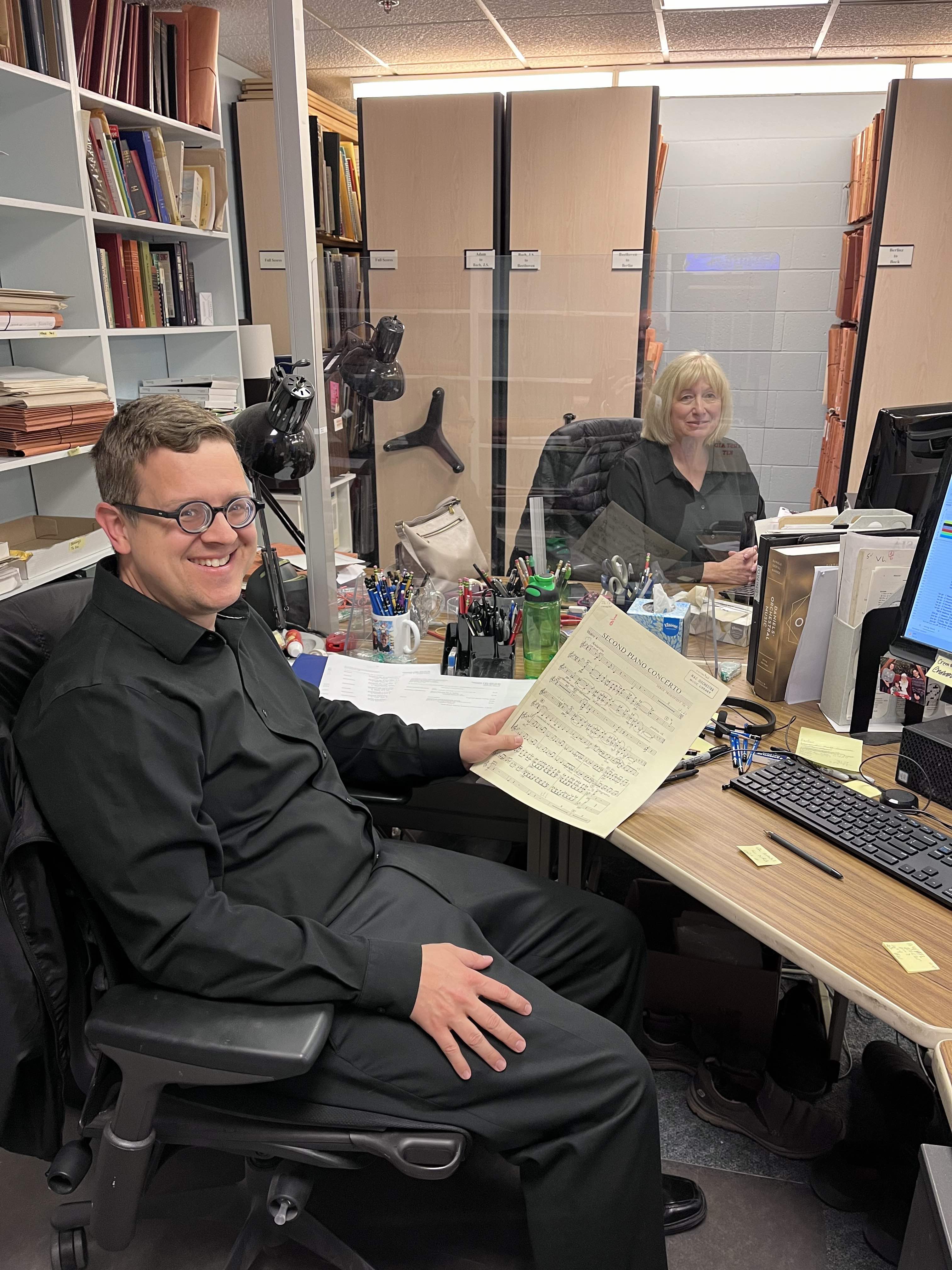 NACO librarians Cory Rempel and Nancy Elbeck