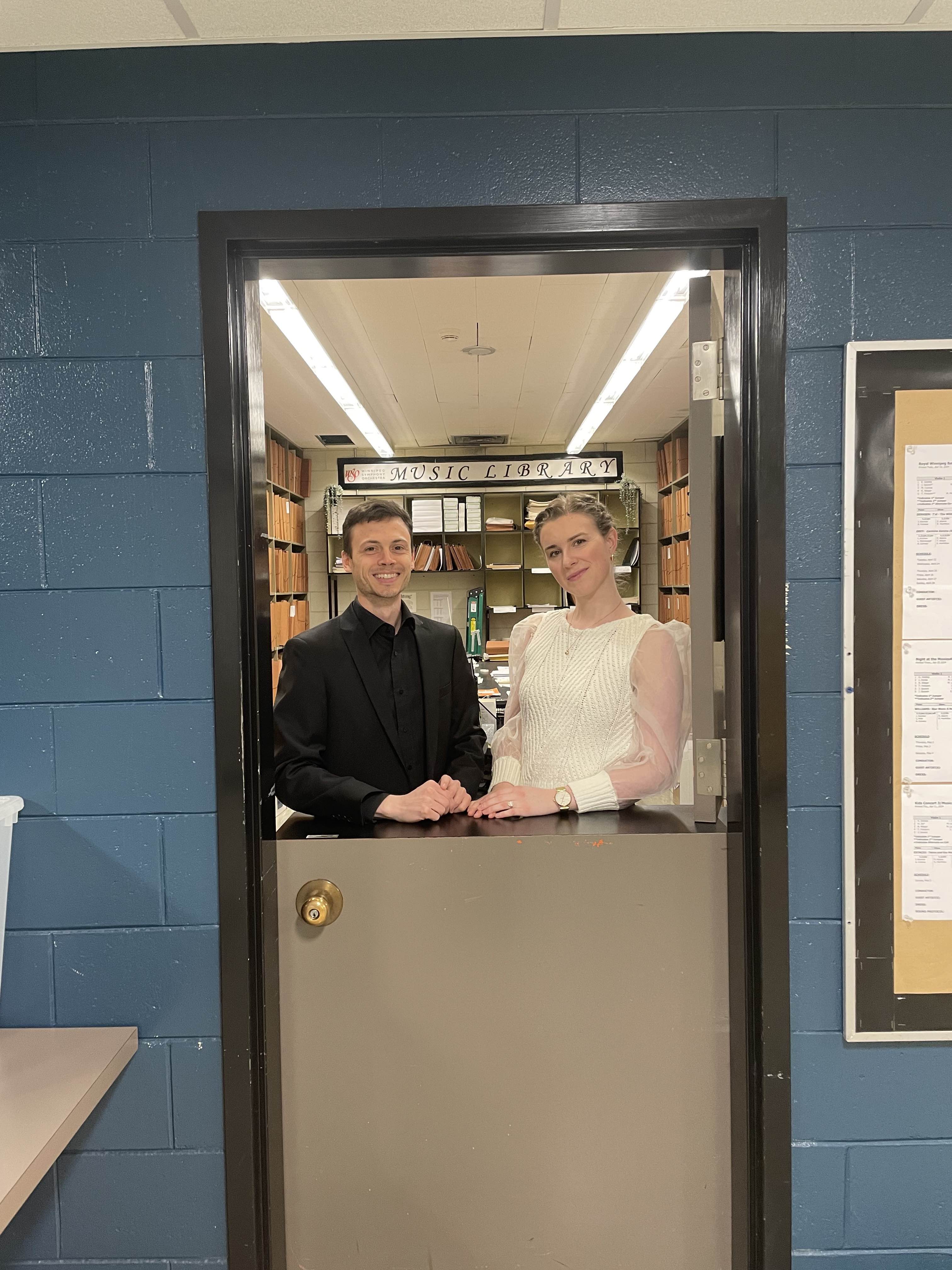 WSO Librarians Michaela and Aiden Kleer